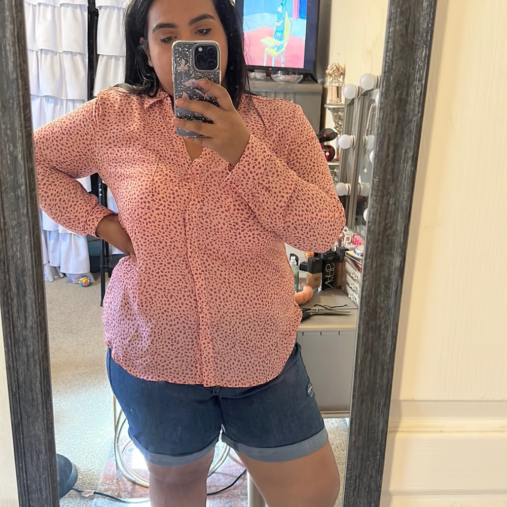 Candies Button Down Blouse!